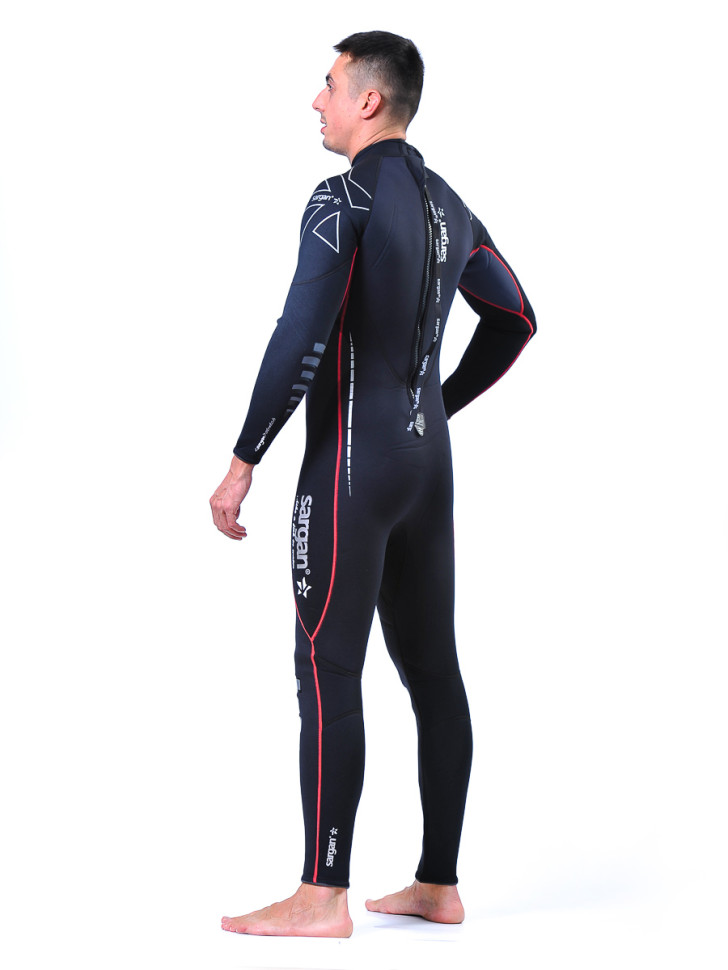 Гидрокостюм &quot;NERO&quot; Long men 3 mm красная отстрочка SARGAN