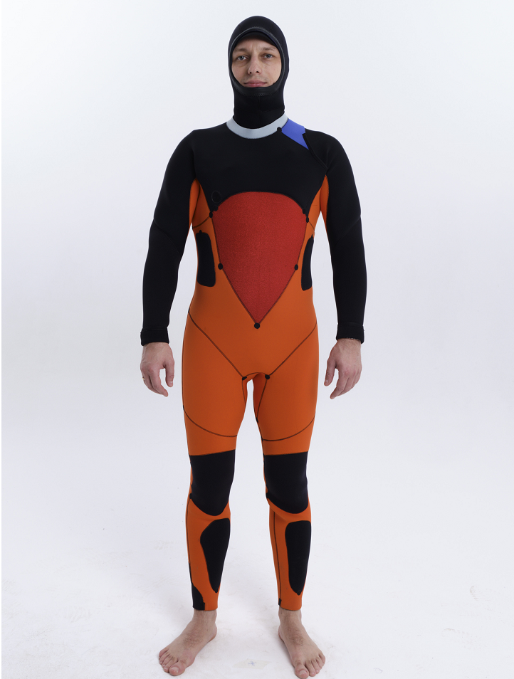 Гидрокостюм с шлемом 5/4/3 мм ACTIVE молния Front-Zip BUNI для серфинга