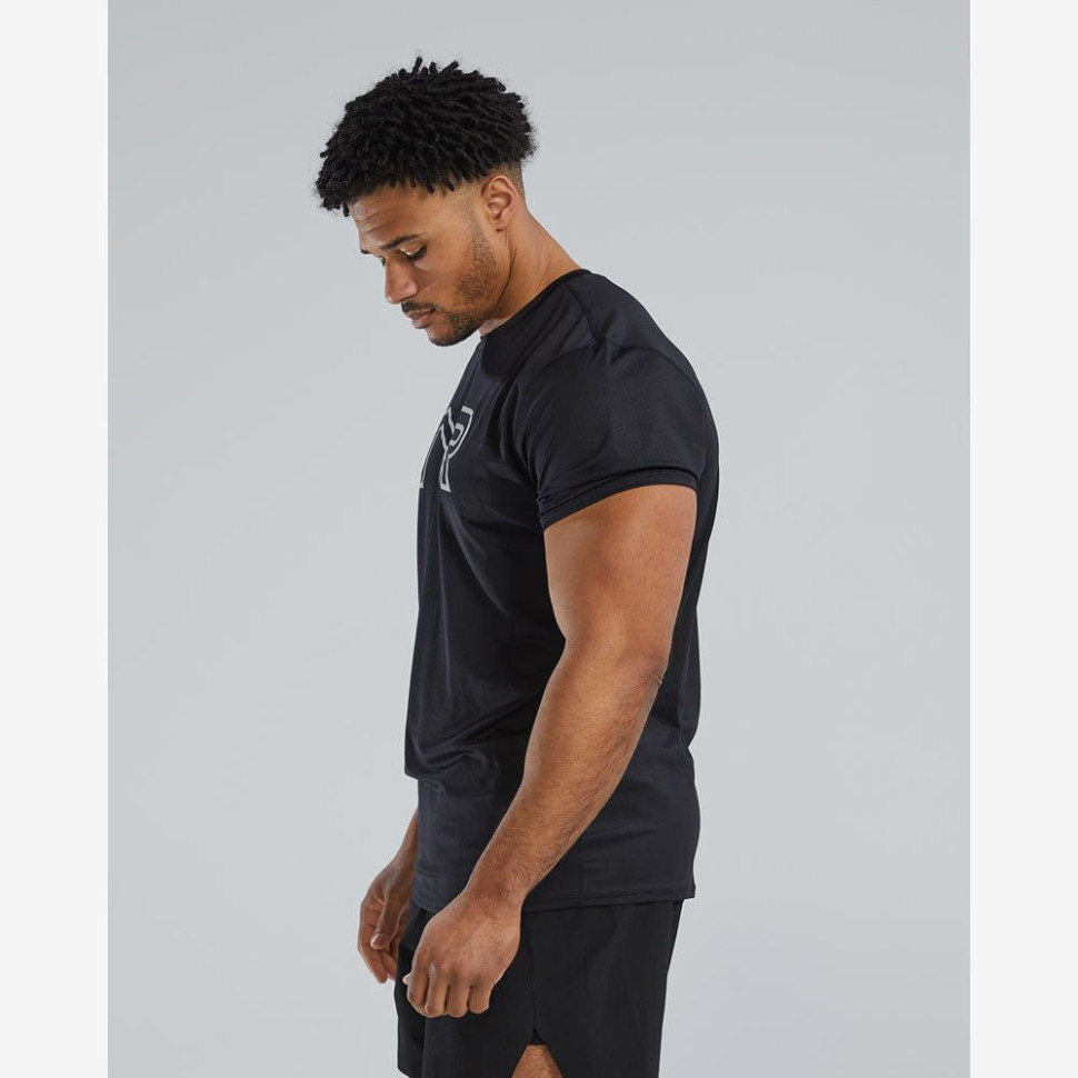 Футболка TYR Men&#039;s Airtec Tee Big Logo Solid/Heather